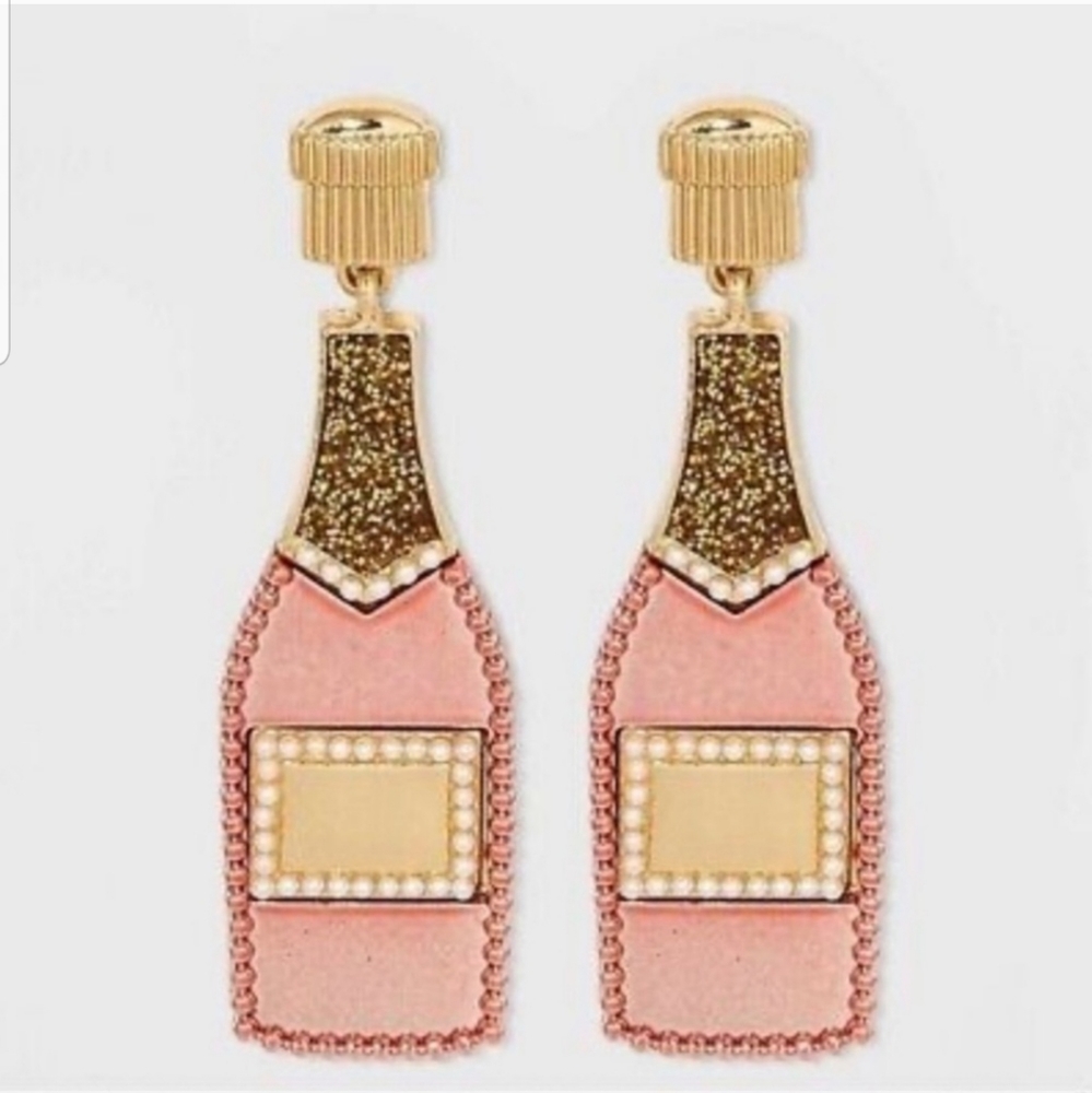 Sugarfix by Baublebar champagne bottle earrings